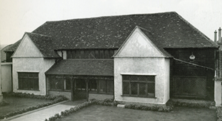 The 13th century barn at EEV, circa 1980