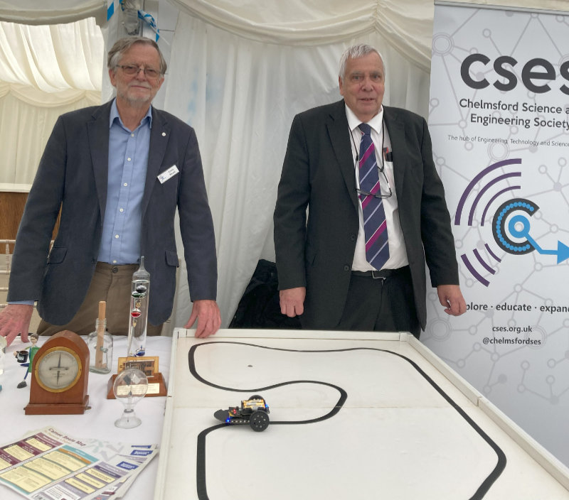 Chris Neale and Ed Bye representing CSES at the Braintree Careers Fair