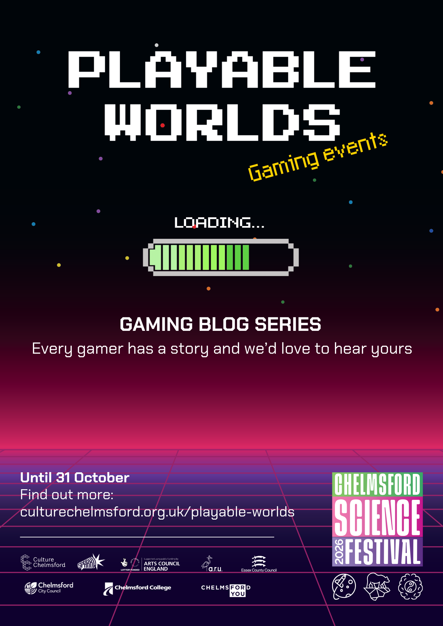 Playable Worlds Video Game Character Competition Poster