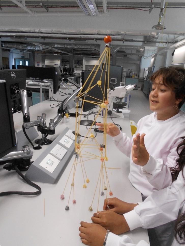 Spaghetti and Jelly baby tower construction